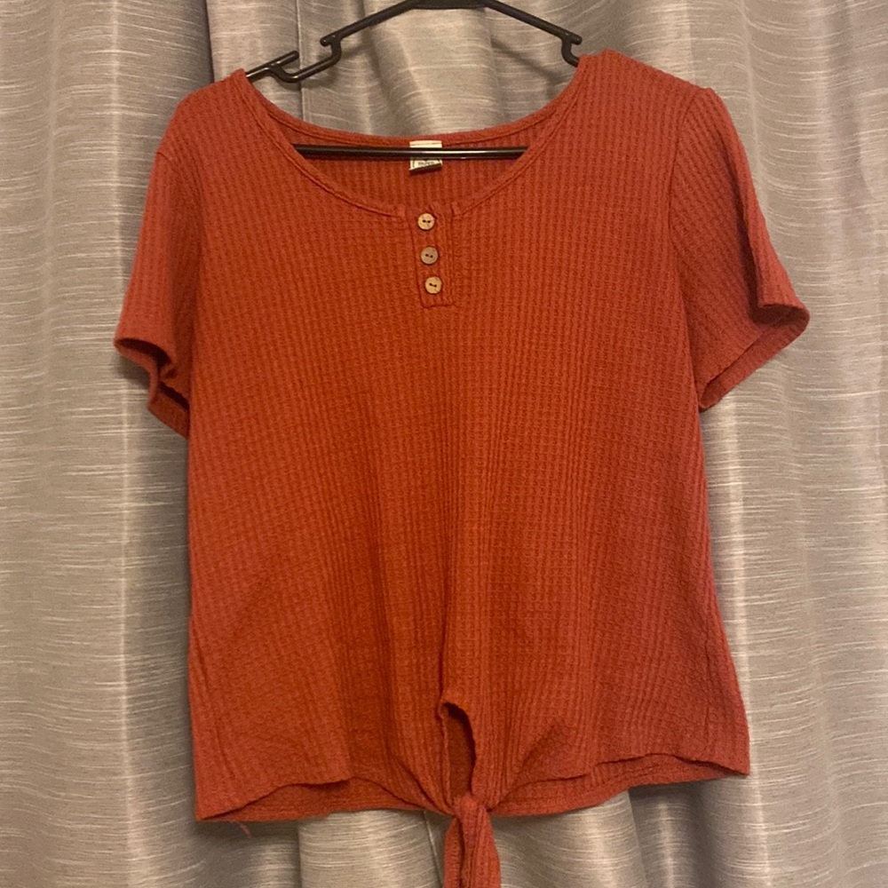 Paper crane cotton knit T shirt